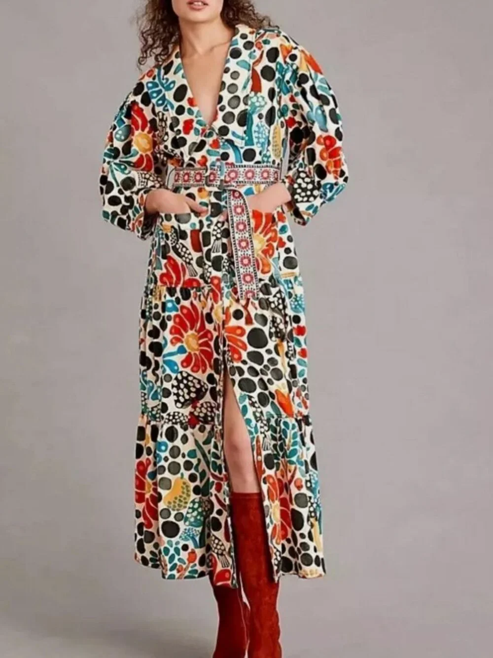 Farm Rio Mushroom Forest Canvas Dress - Picture 4 of 16